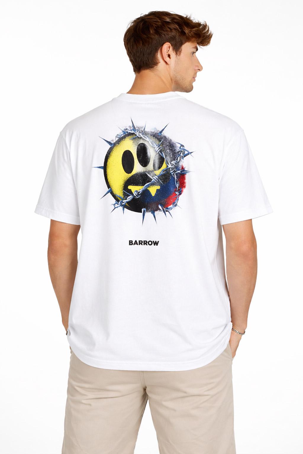 Barrow T-Shirt Uomo BRW Logo Spinato