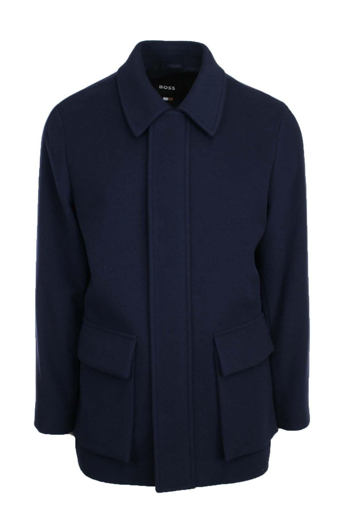 Cappotto in lana con zip