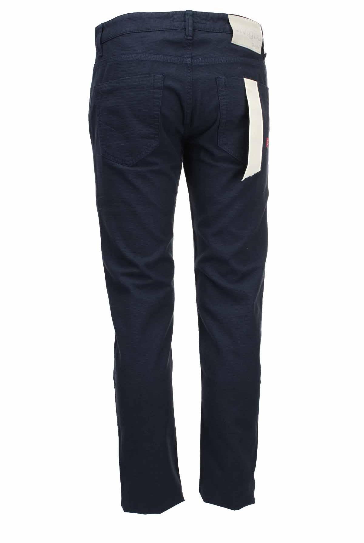 Pantalone 5 taschein cotone stretch operato