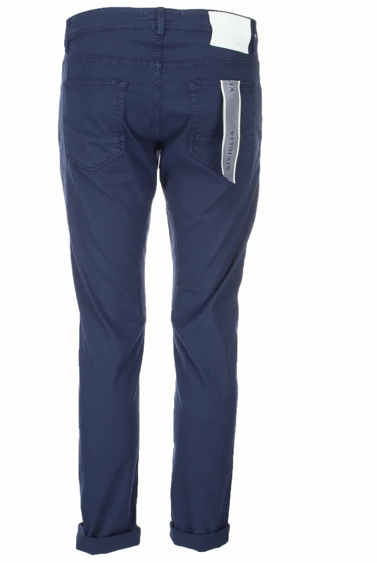 Pantalone cotone 5 tasche con toppe