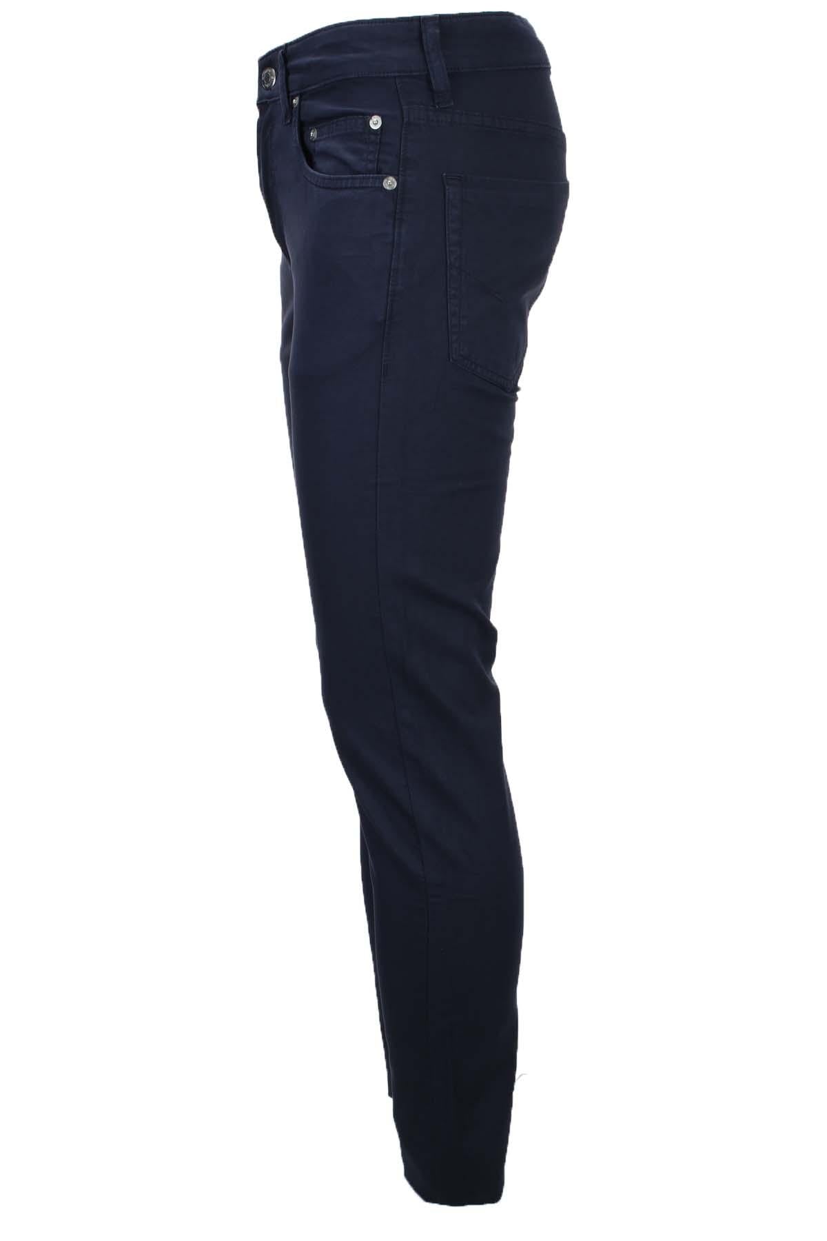 Pantalone 5 tasche in cotone lino