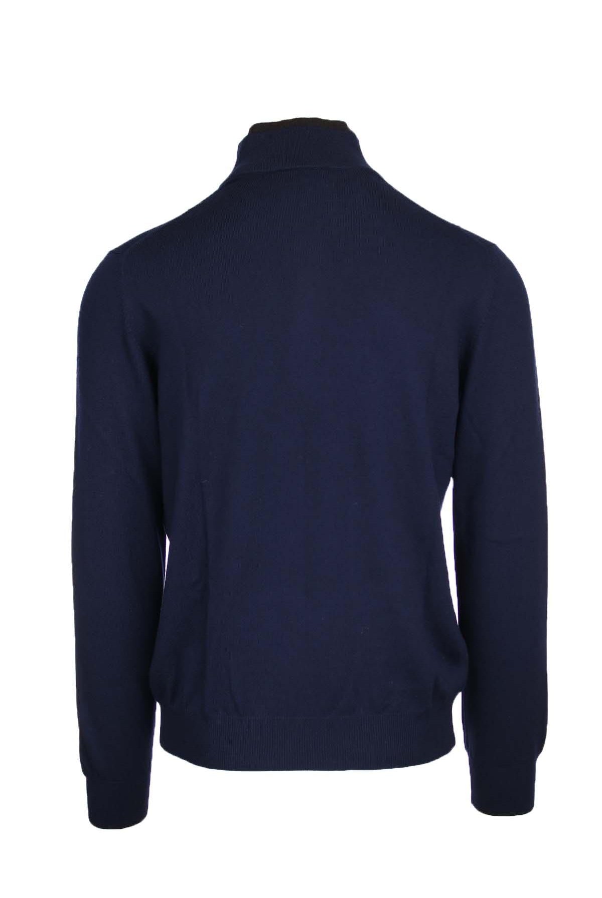 Maglia lupetto con zip e bottoni