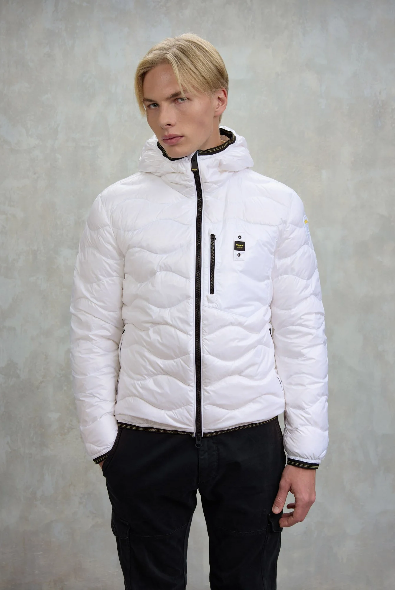 Piumino a onde con cappuccio WAVE