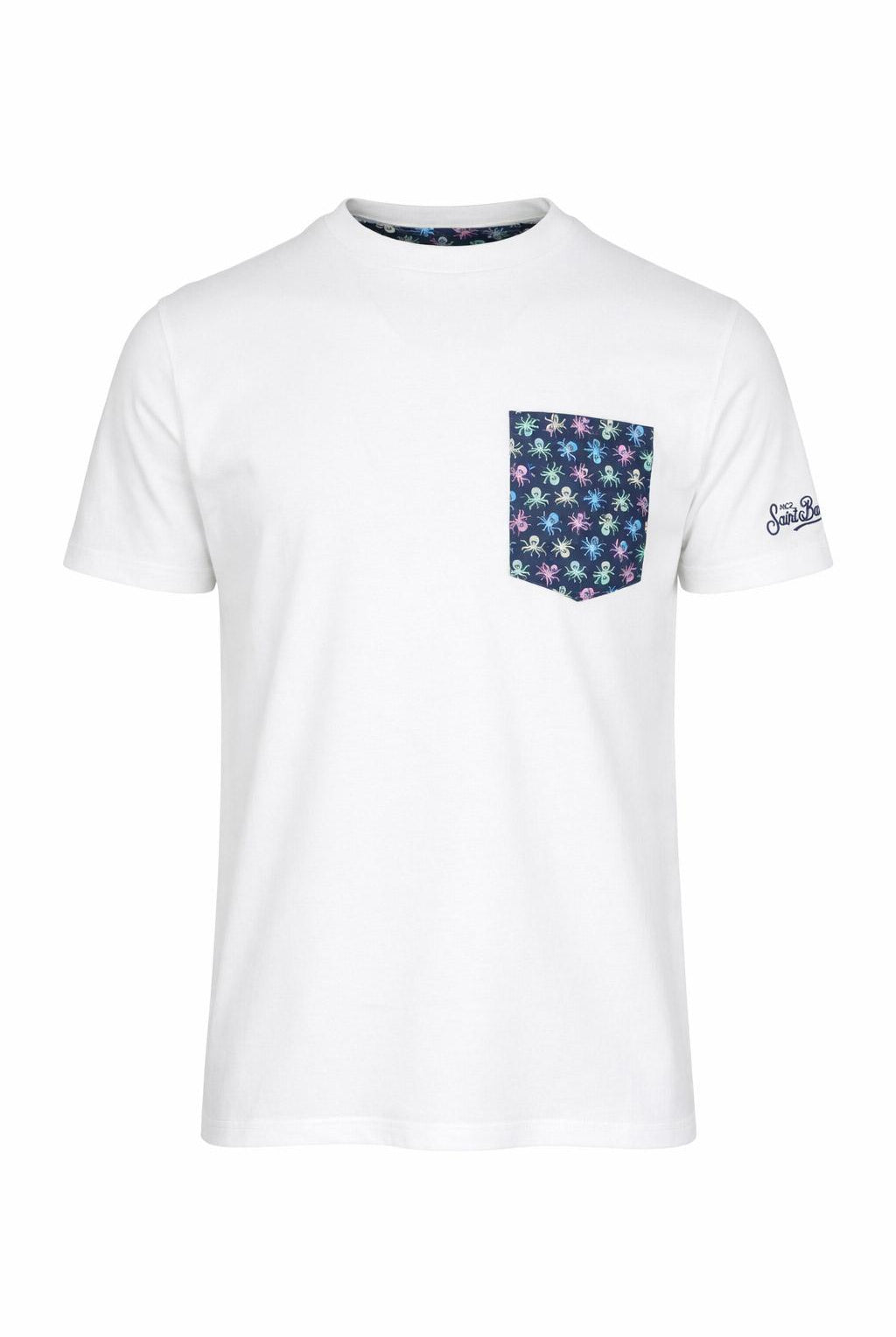 T-Shirt Uomo Taschino Polipi Multicolor