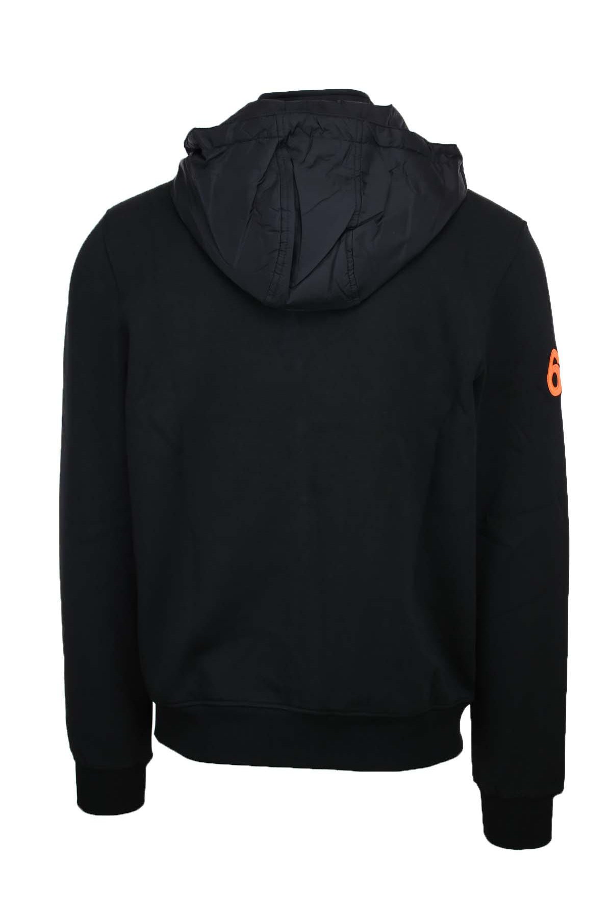 felpa cardigan zip con cappuccio