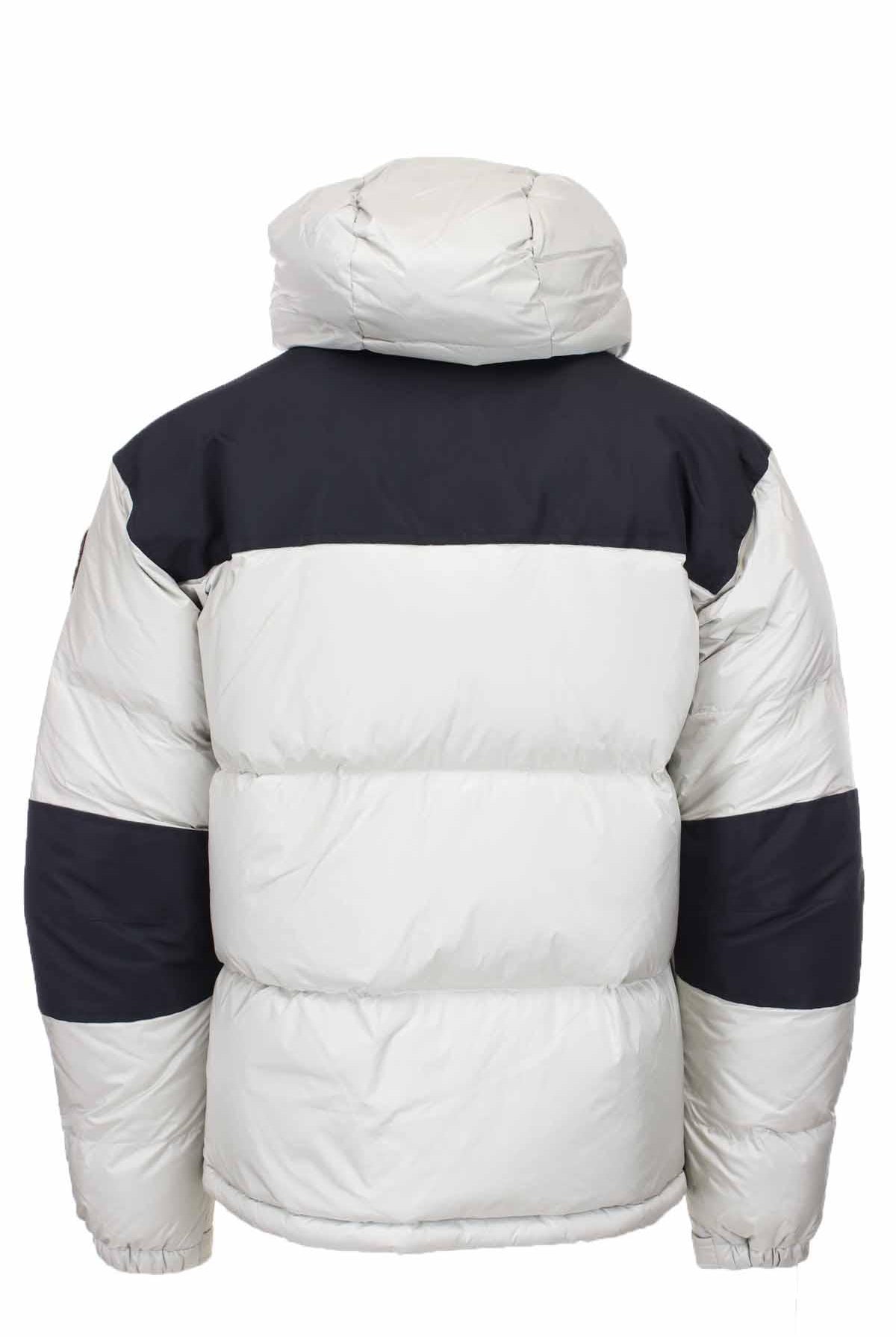 Piumino oversize bicolore