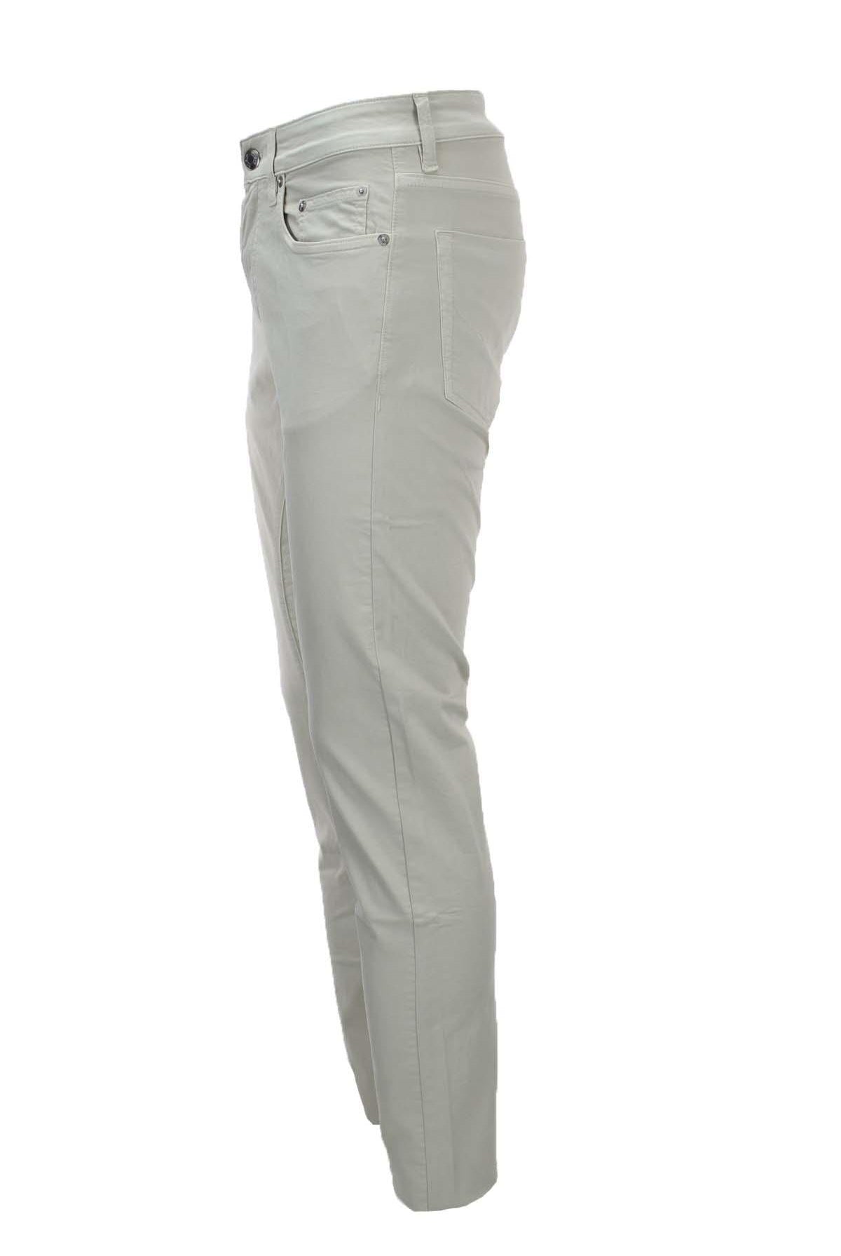 Pantalone in cotone 5 tasche con toppe