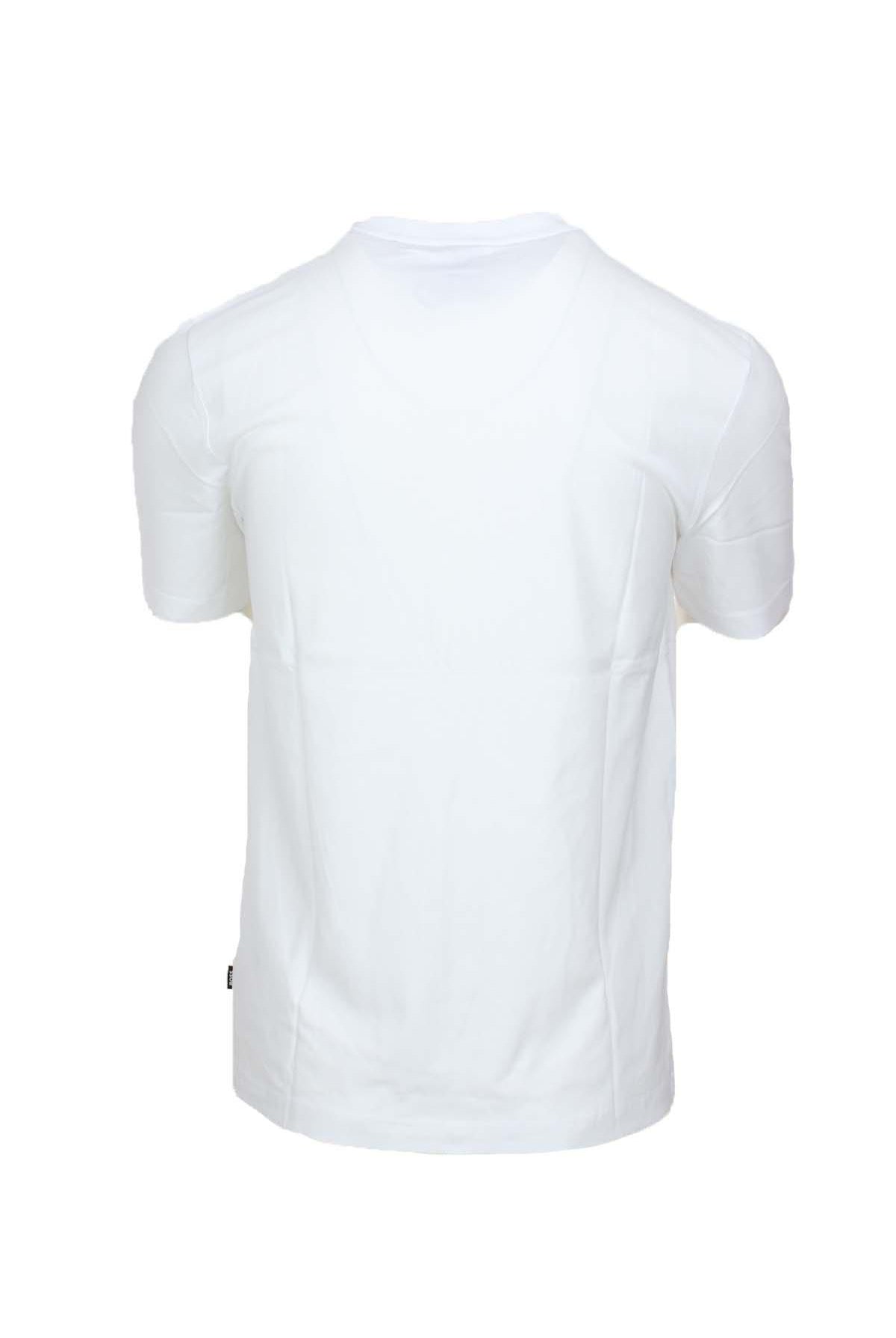 T-shirt mezza manica in cotone con maxi logo Boss