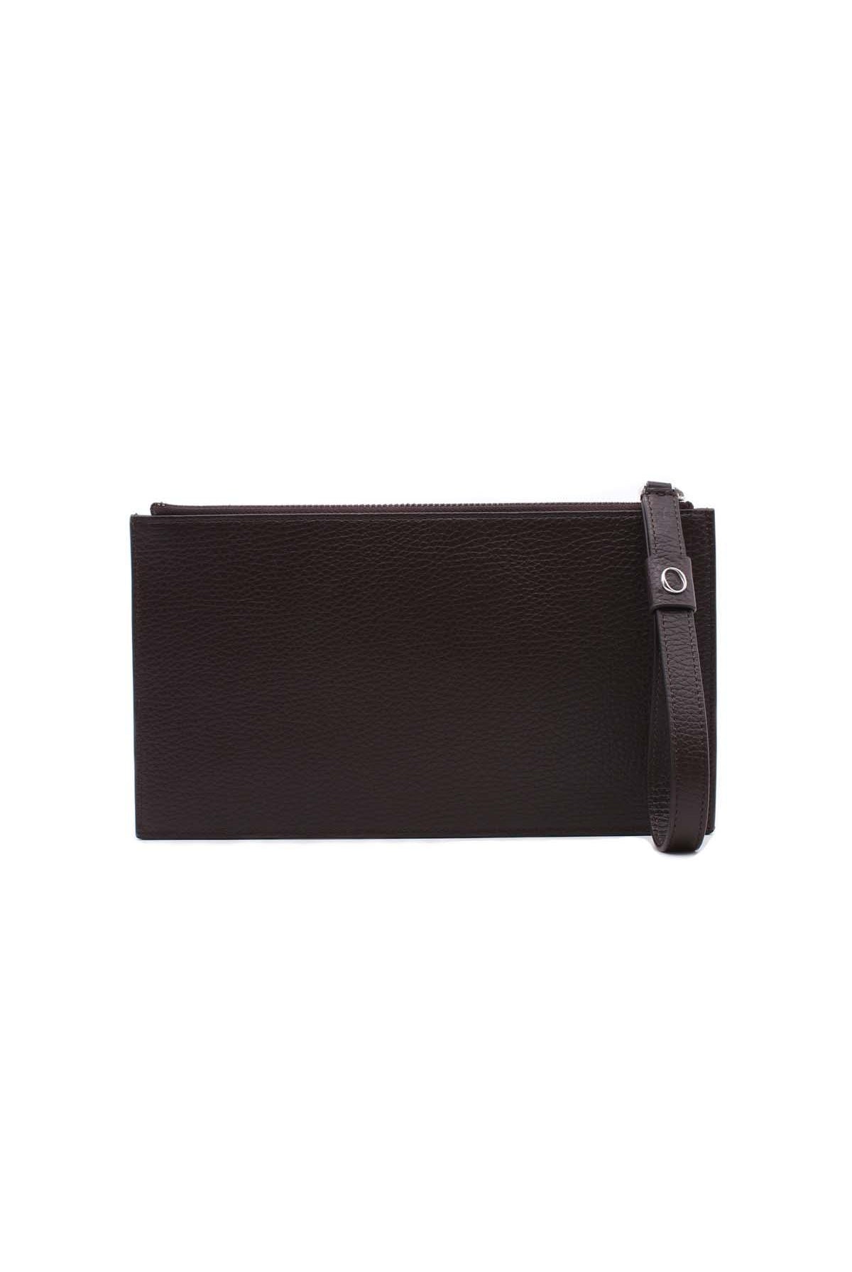 Pochette busta con polsiera in pelle micron