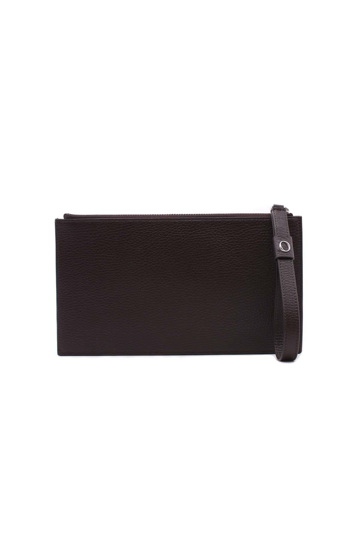 Pochette busta con polsiera in pelle micron