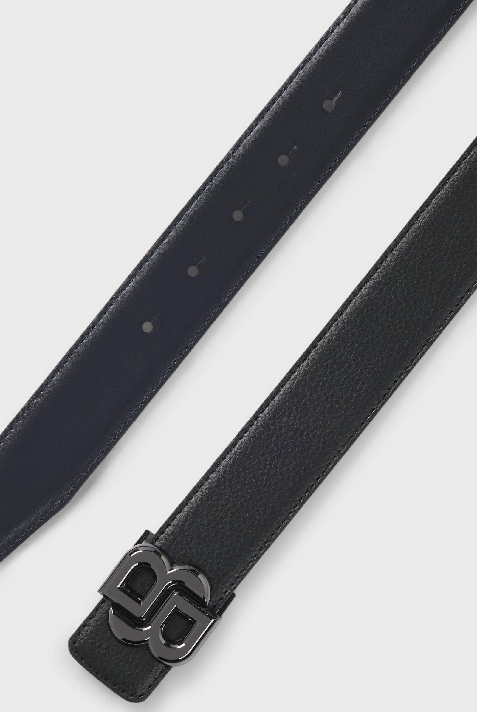 Cintura uomo reversibile con fibbia logo doppia B