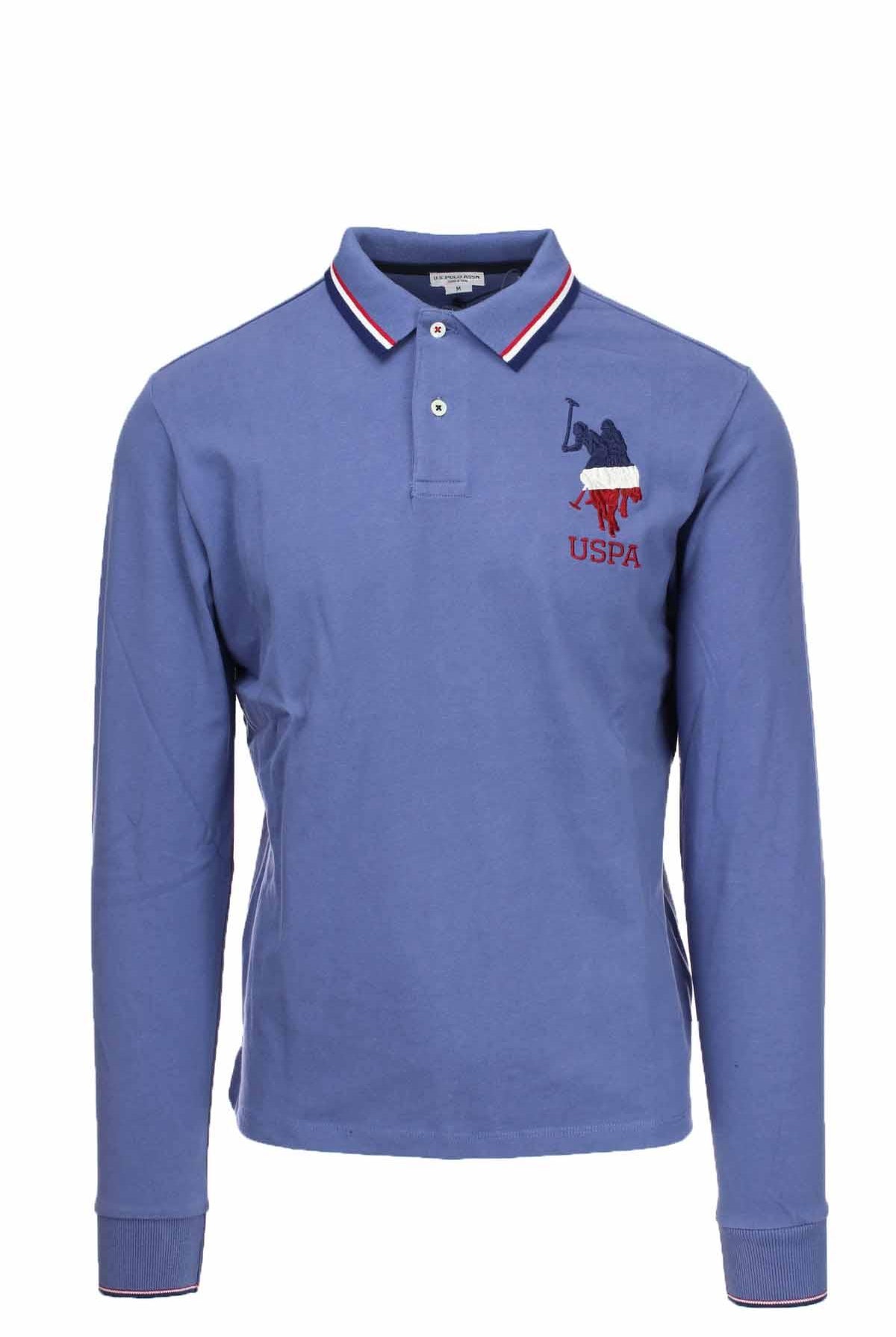 Polo manica lunga maxi logo