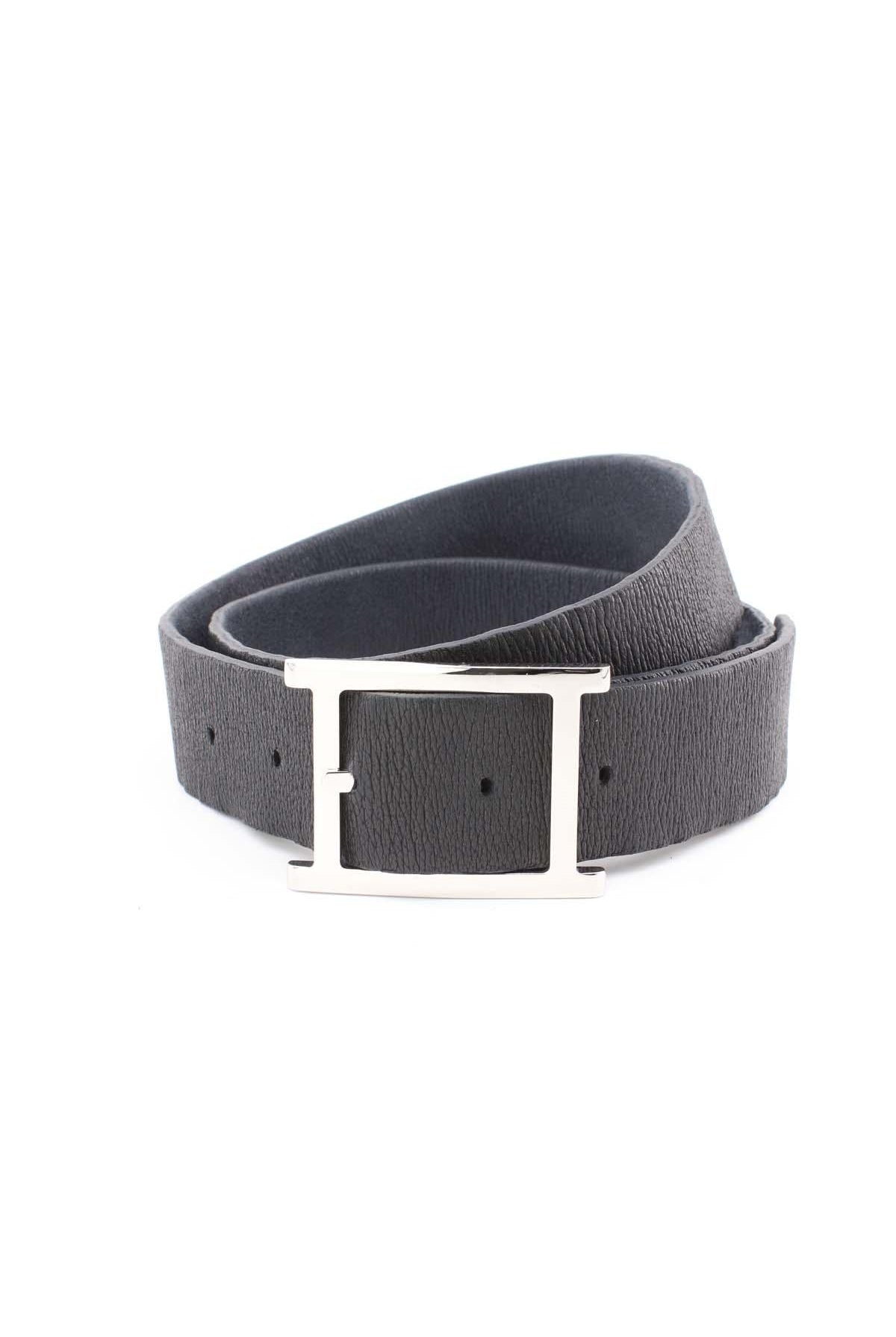 Cintura in pelle elasticizzata double face