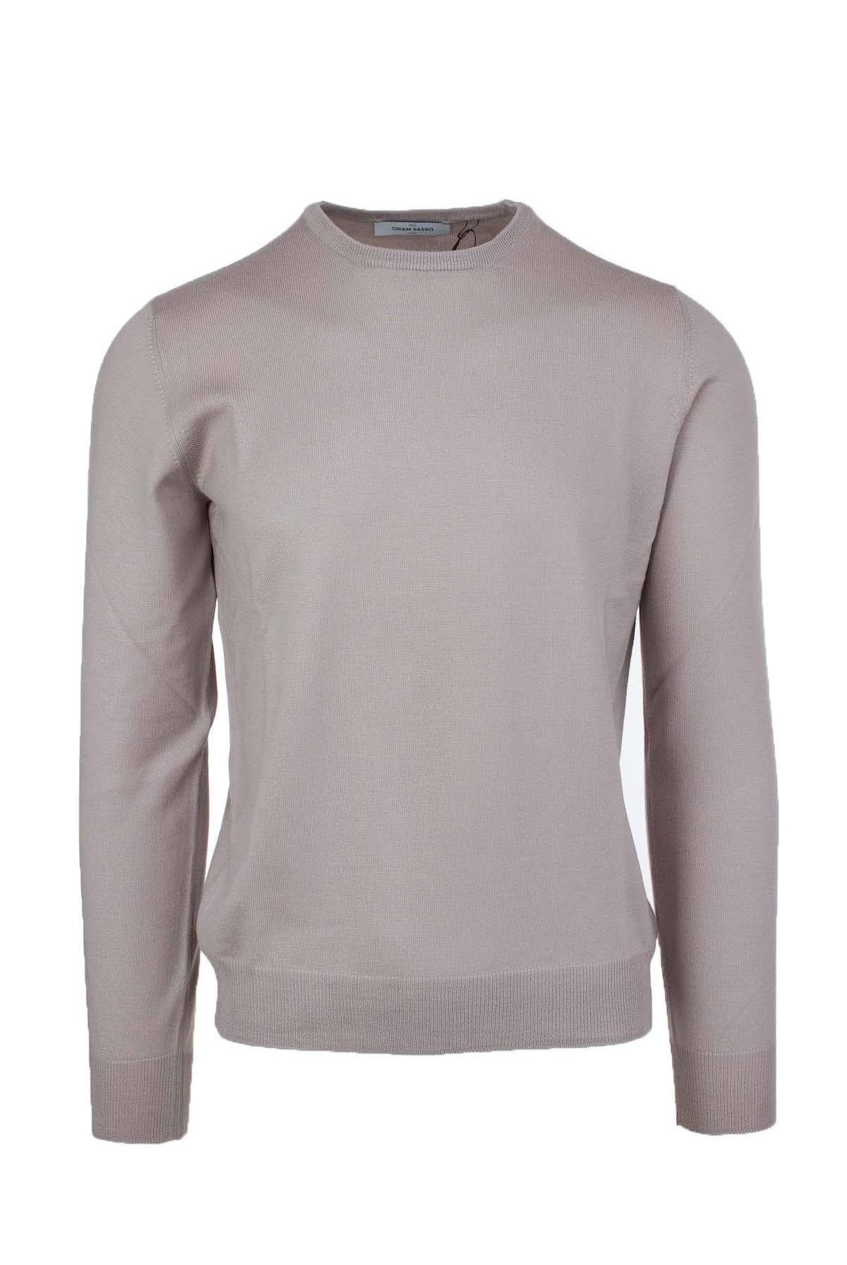 Maglia girocollo in lana merinos