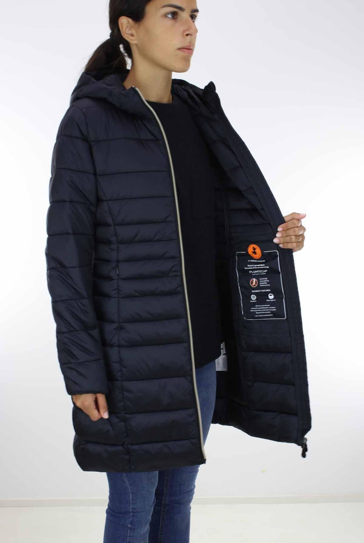 Cappotto lungo con cappuccio Camille