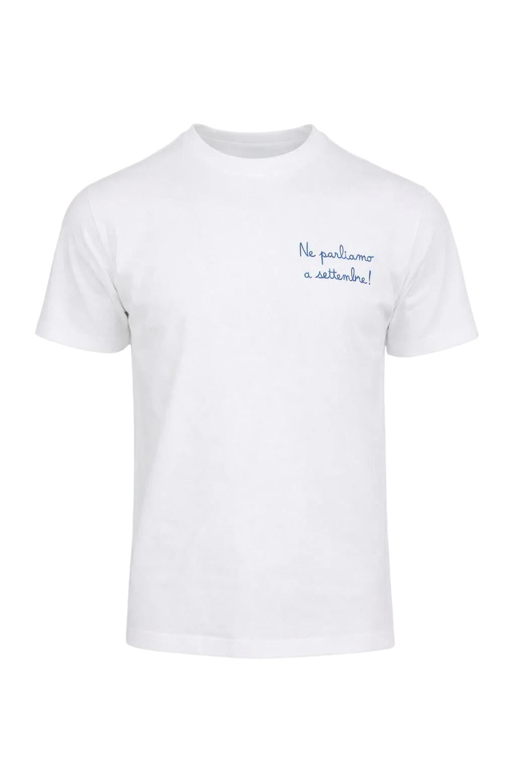 T-Shirt Uomo Cotone Stampa Ne Parliamo a Settembre