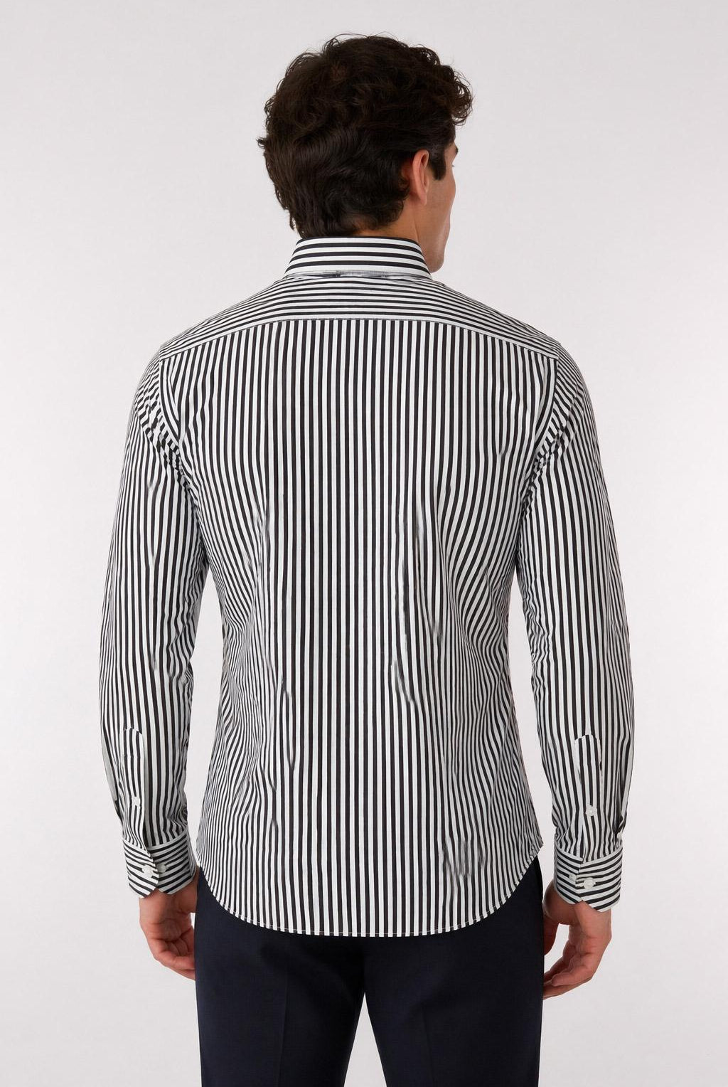 Camicia Uomo a Righe in Tessuto Active