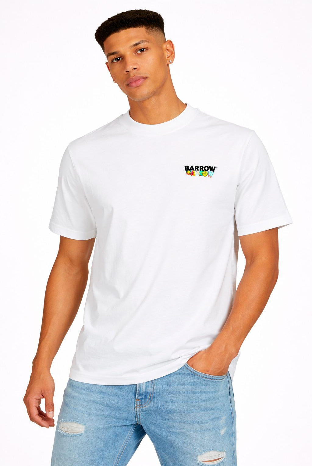 T-Shirt Uomo Lettering Stampa Angelo Retro