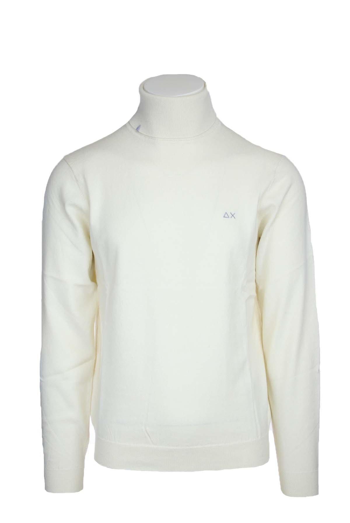 Maglia dolcevita in lana e cotone