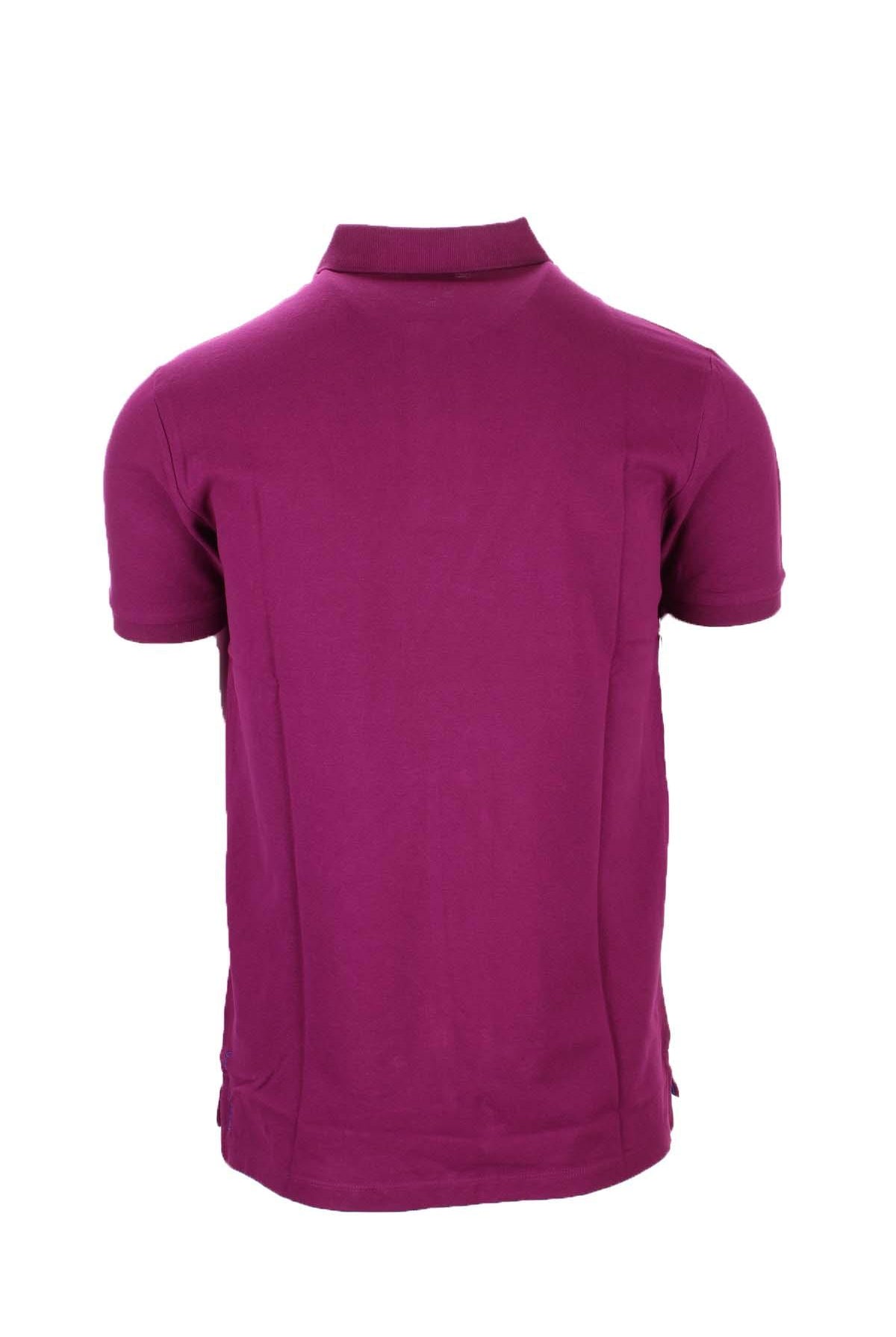 Polo mezza manica tinta unita con logo
