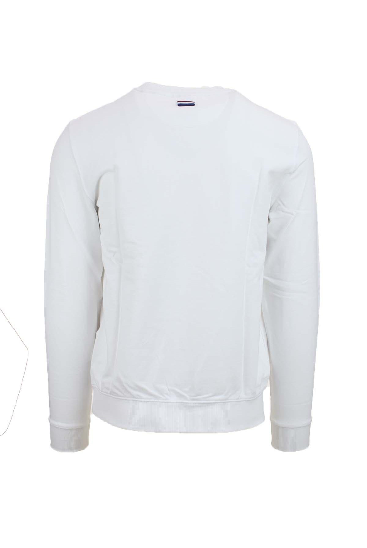 Felpa girocollo in cotone con logo