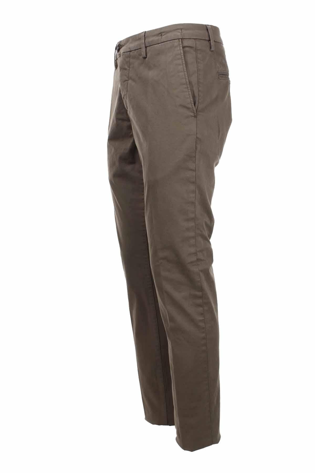 Pantalone chino in raso di cotone stretch