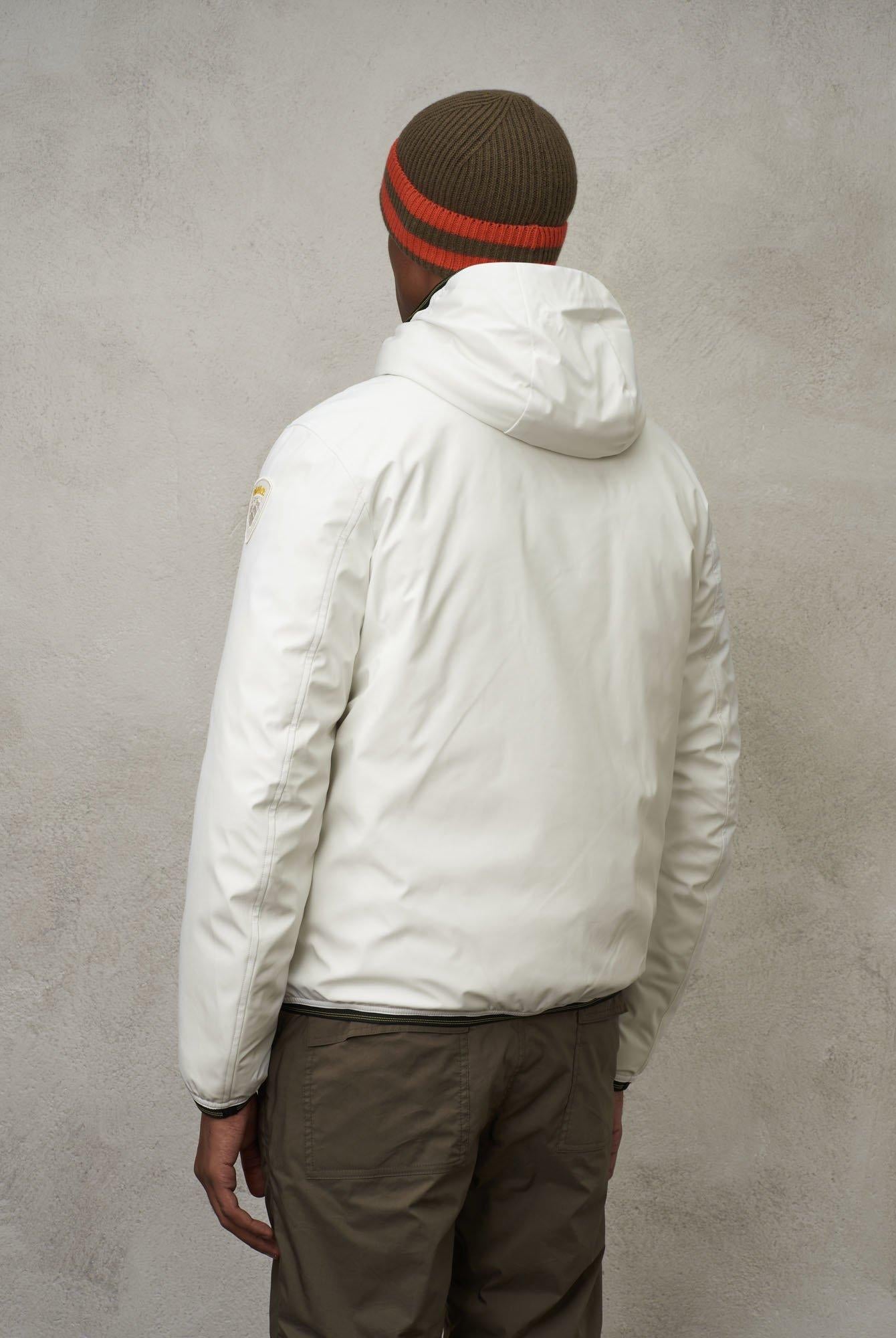 Piumino bomber in neoprene con cappuccio Derry
