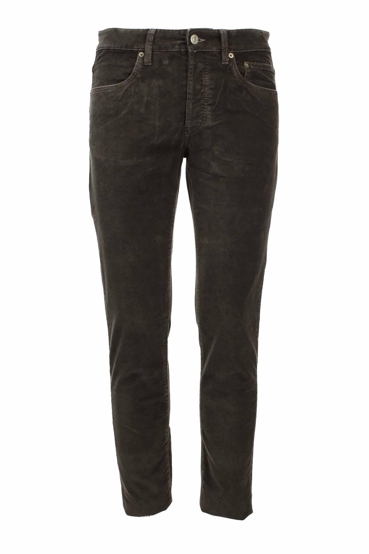 Pantalone velluto diagonale stretch