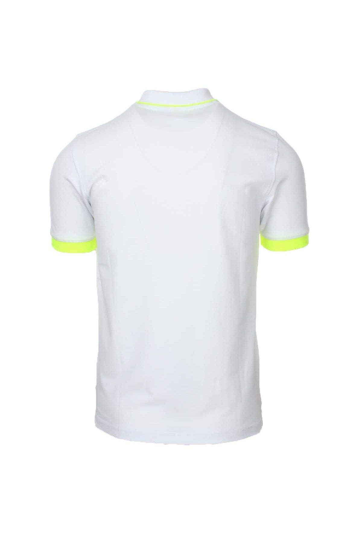 Polo mezza manica uomo profili fluo<BR/>