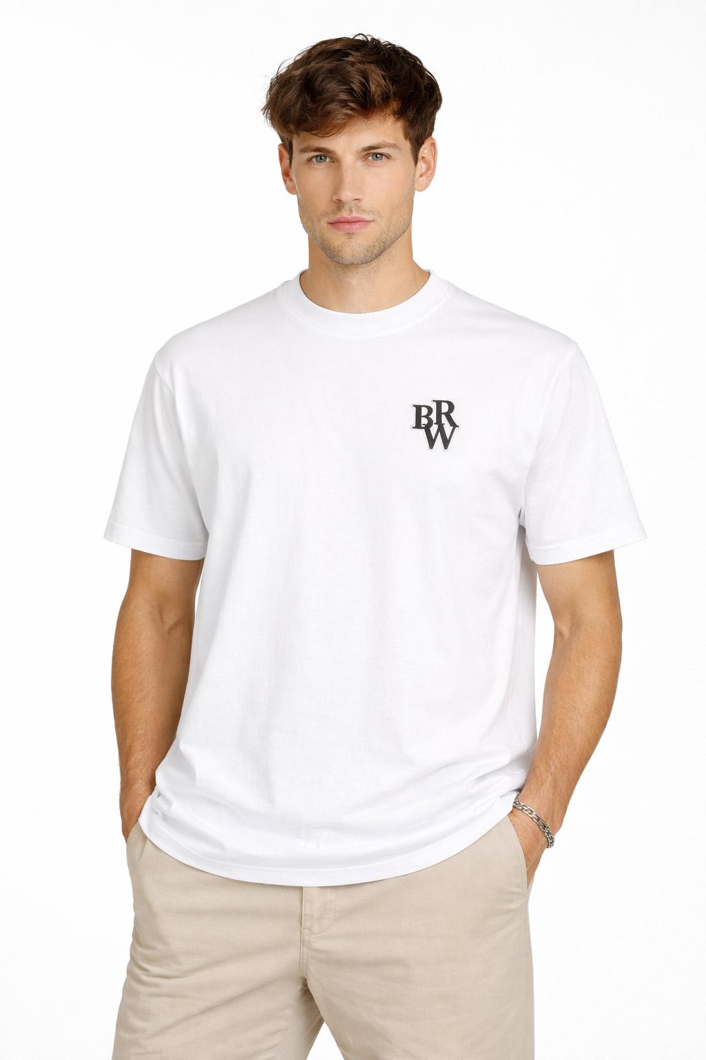 Barrow T-Shirt Uomo BRW Logo Spinato