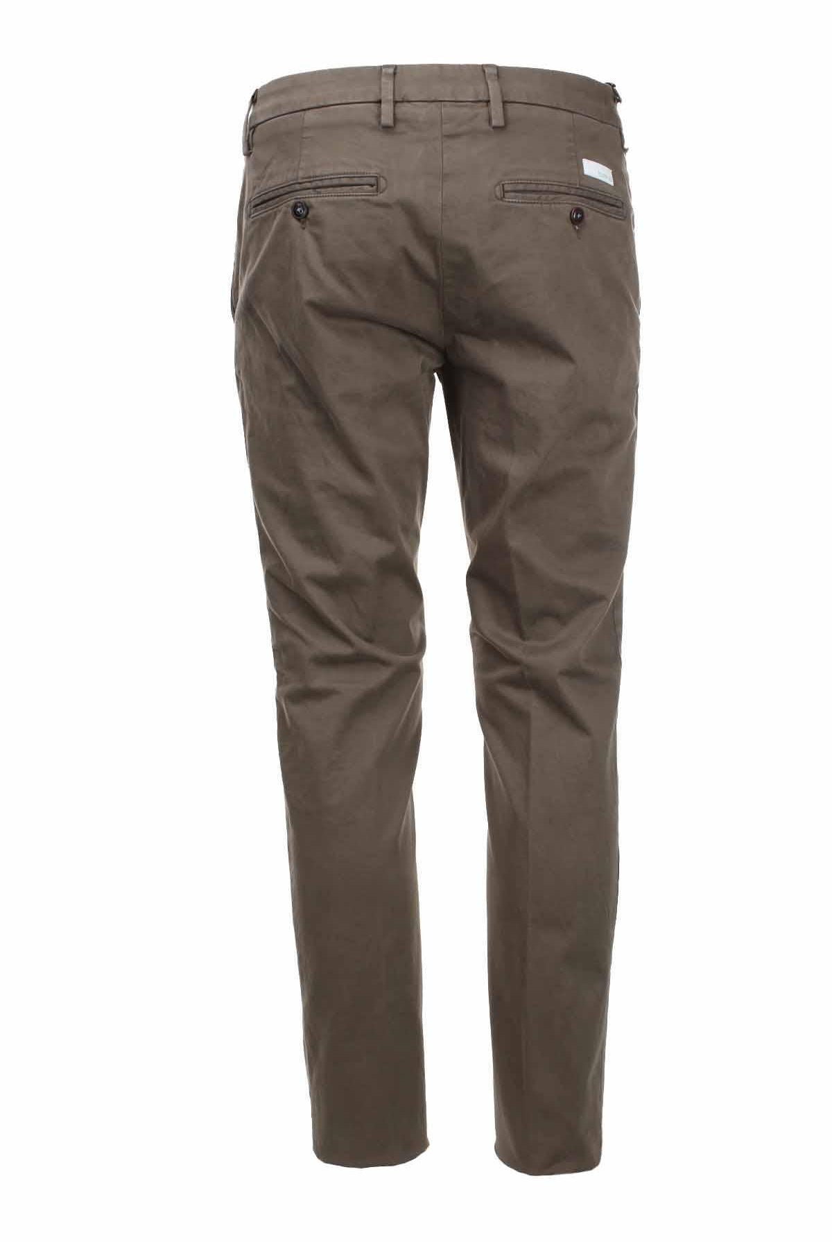 Pantalone chino in raso di cotone stretch