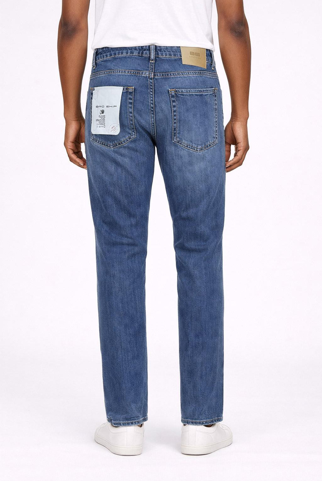 Jeans Uomo 5 Tasche Denim Slim Fit