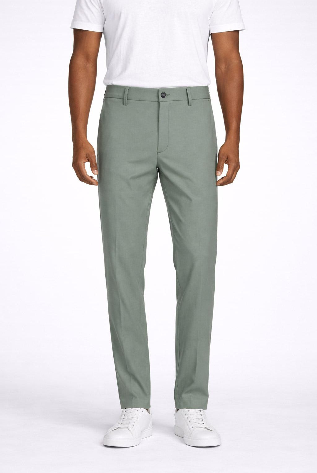 Pantalone Chino Uomo in Jersey con Elastico