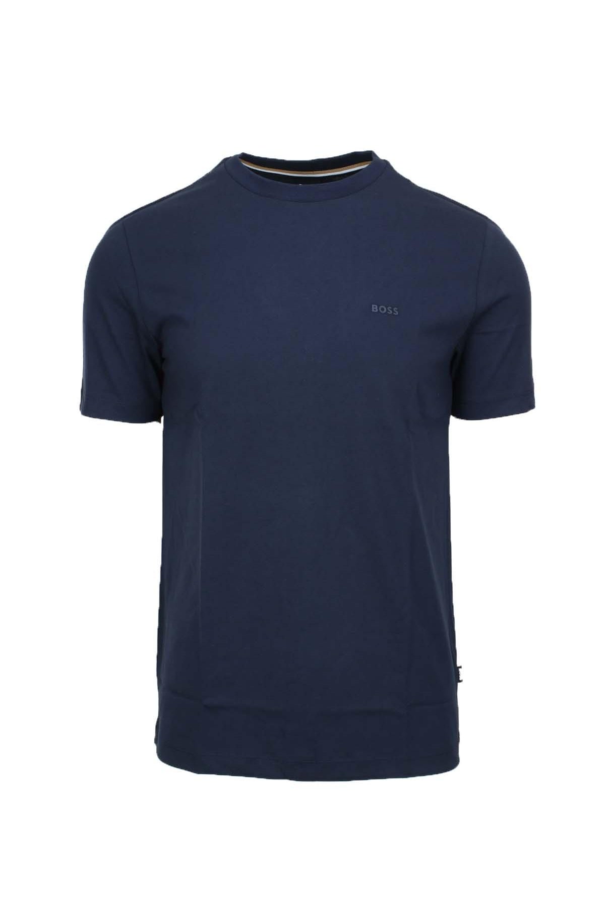T-shirt mezza manica in cotone con logo Boss