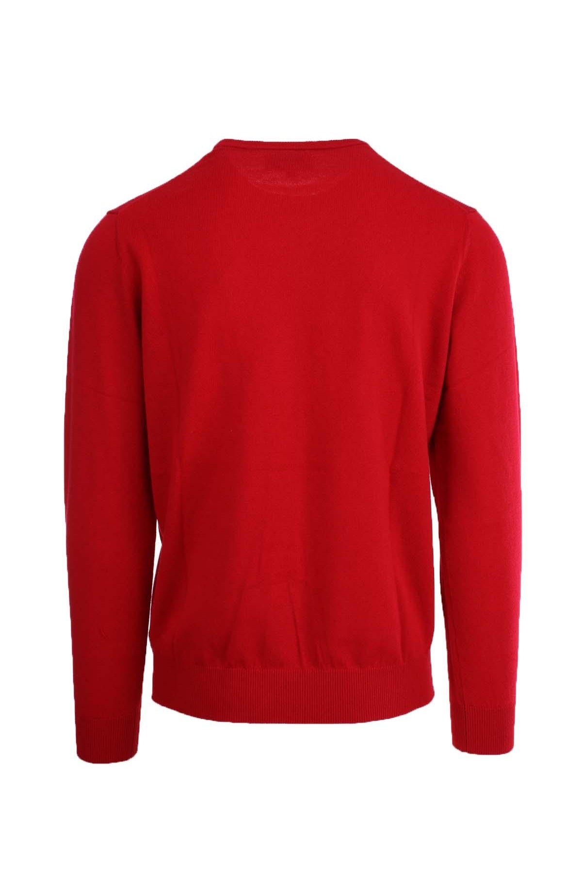 Maglia girocollo uomo in lana unito
