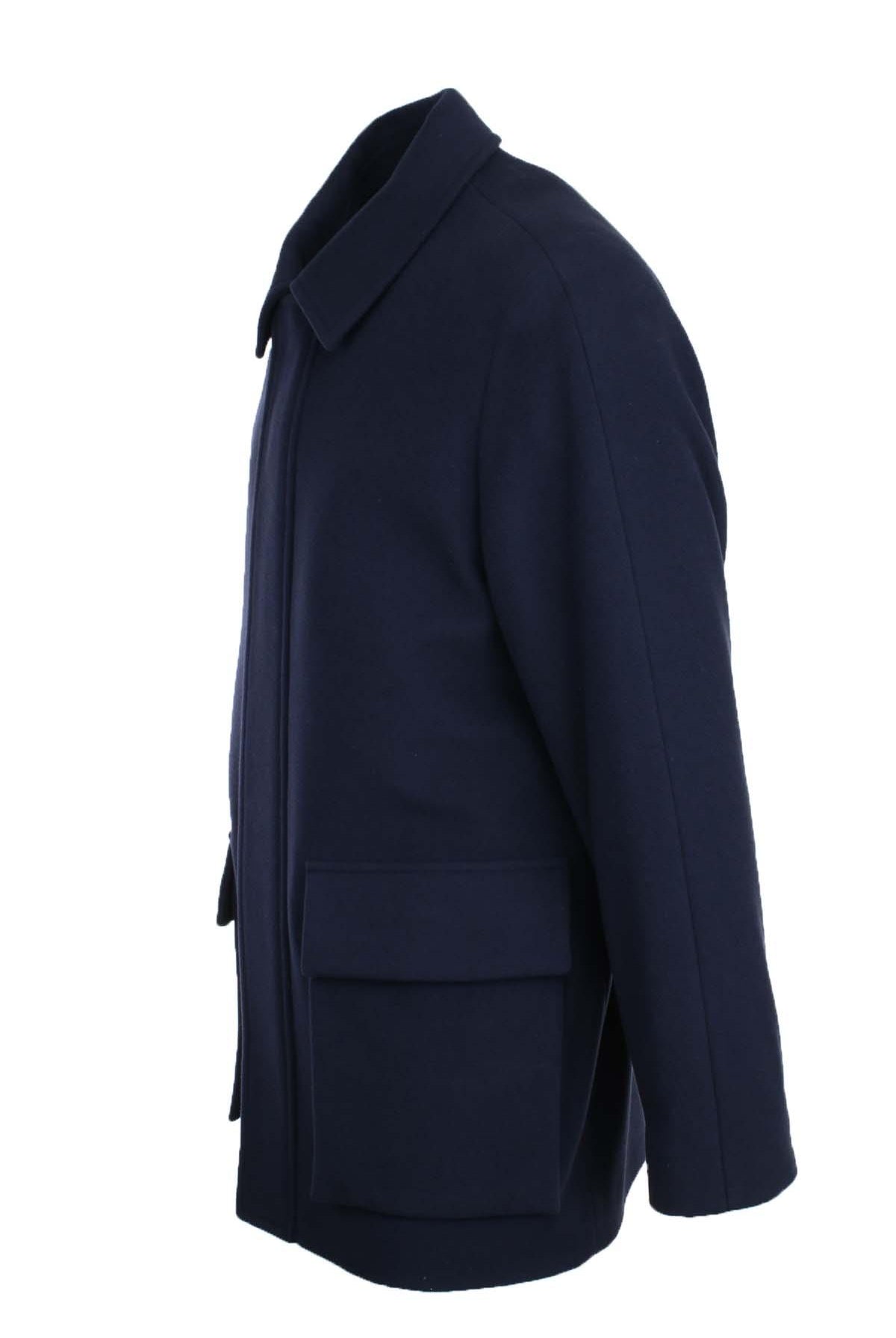 Cappotto in lana con zip