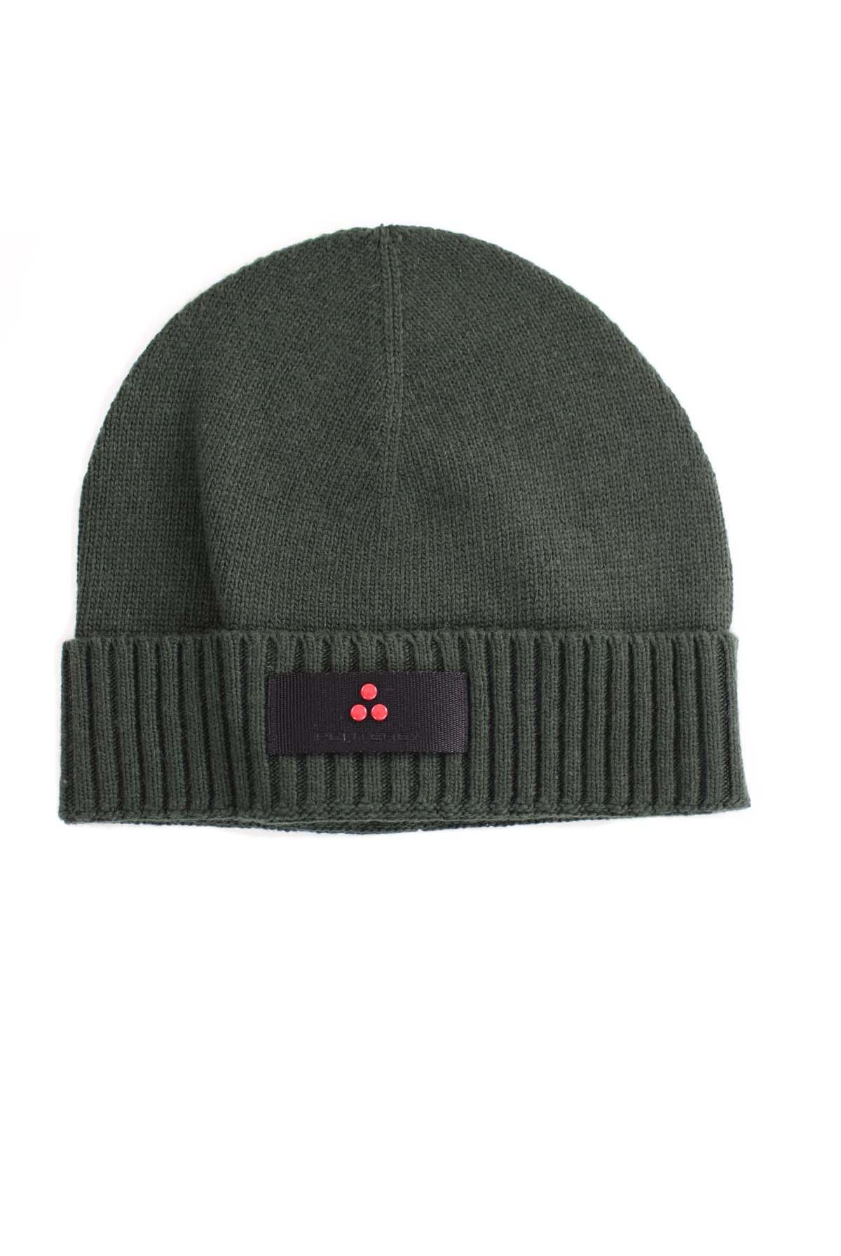 Cappellino in lana con risvolto