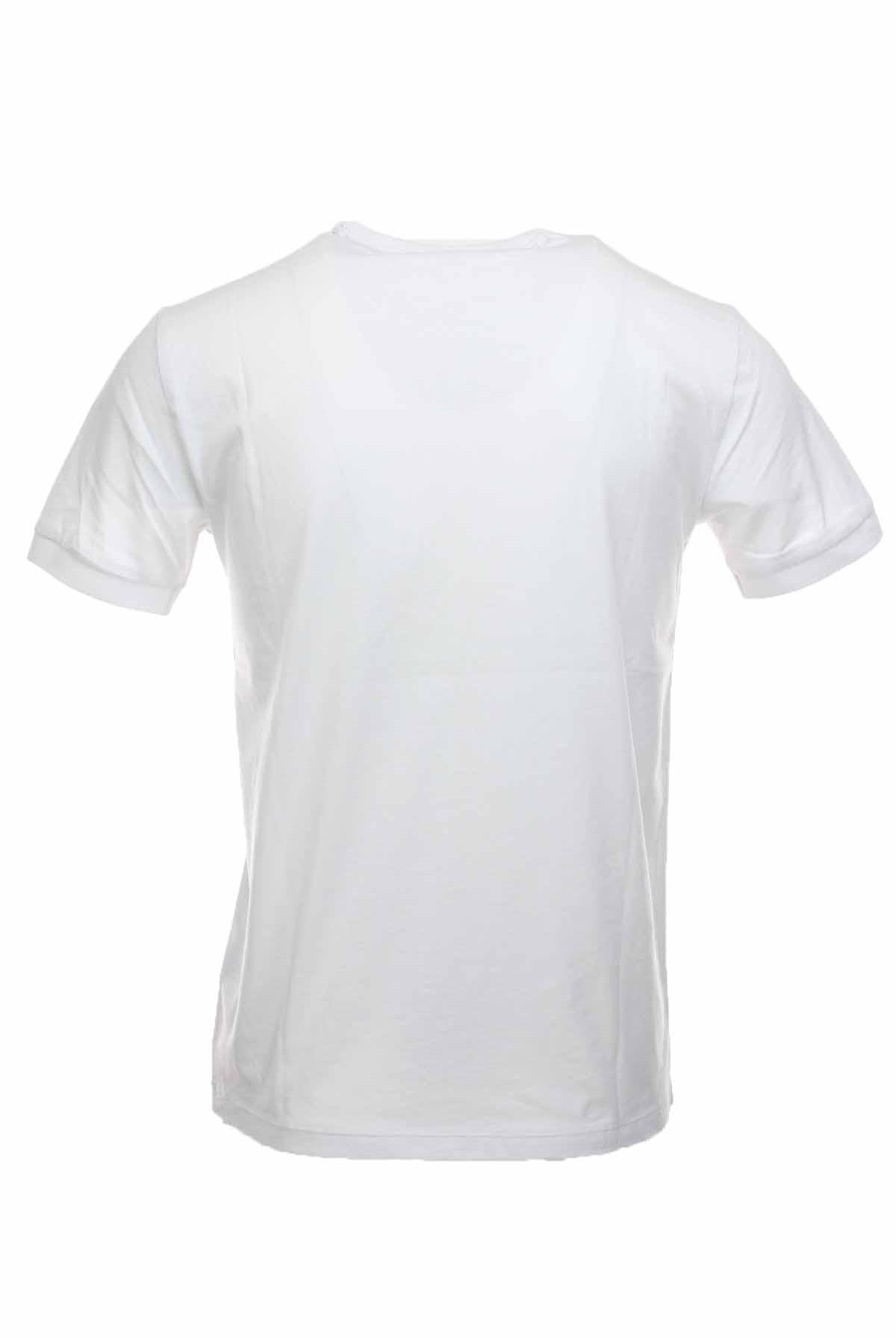 T-shirt mezza manica stampa e ricamo
