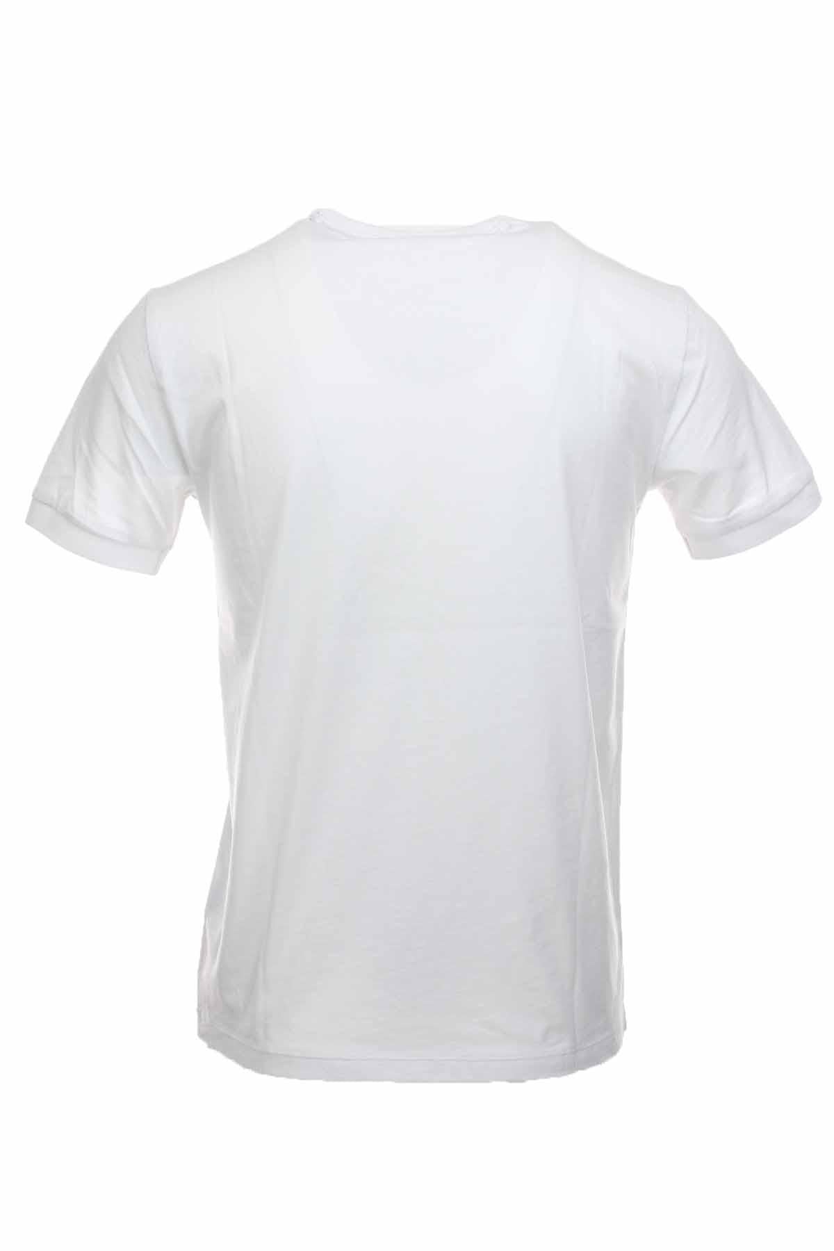 T-shirt mezza manica stampa e ricamo