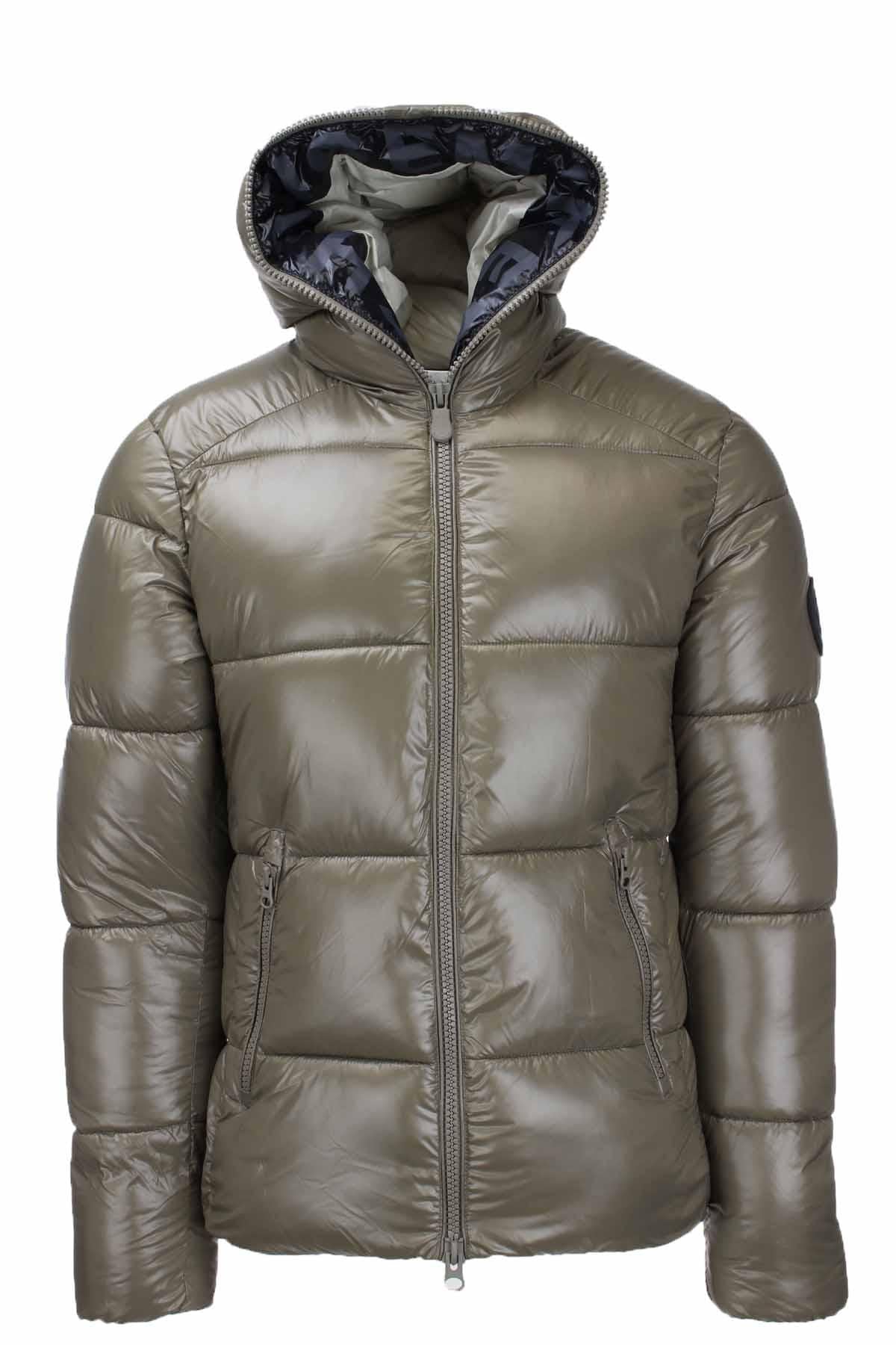 Piumino con cappuccio lucido Edgard