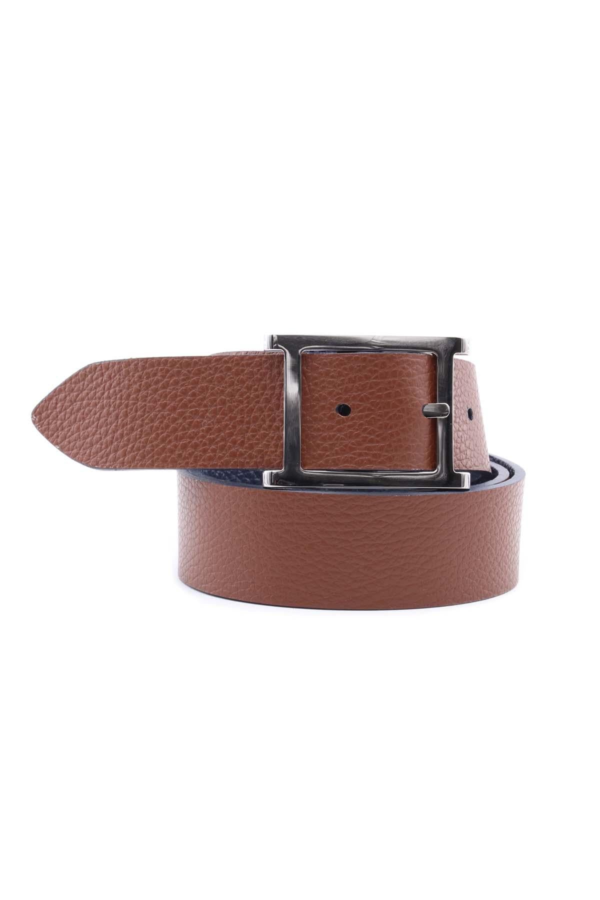 Cintura in pelle reversibile double face