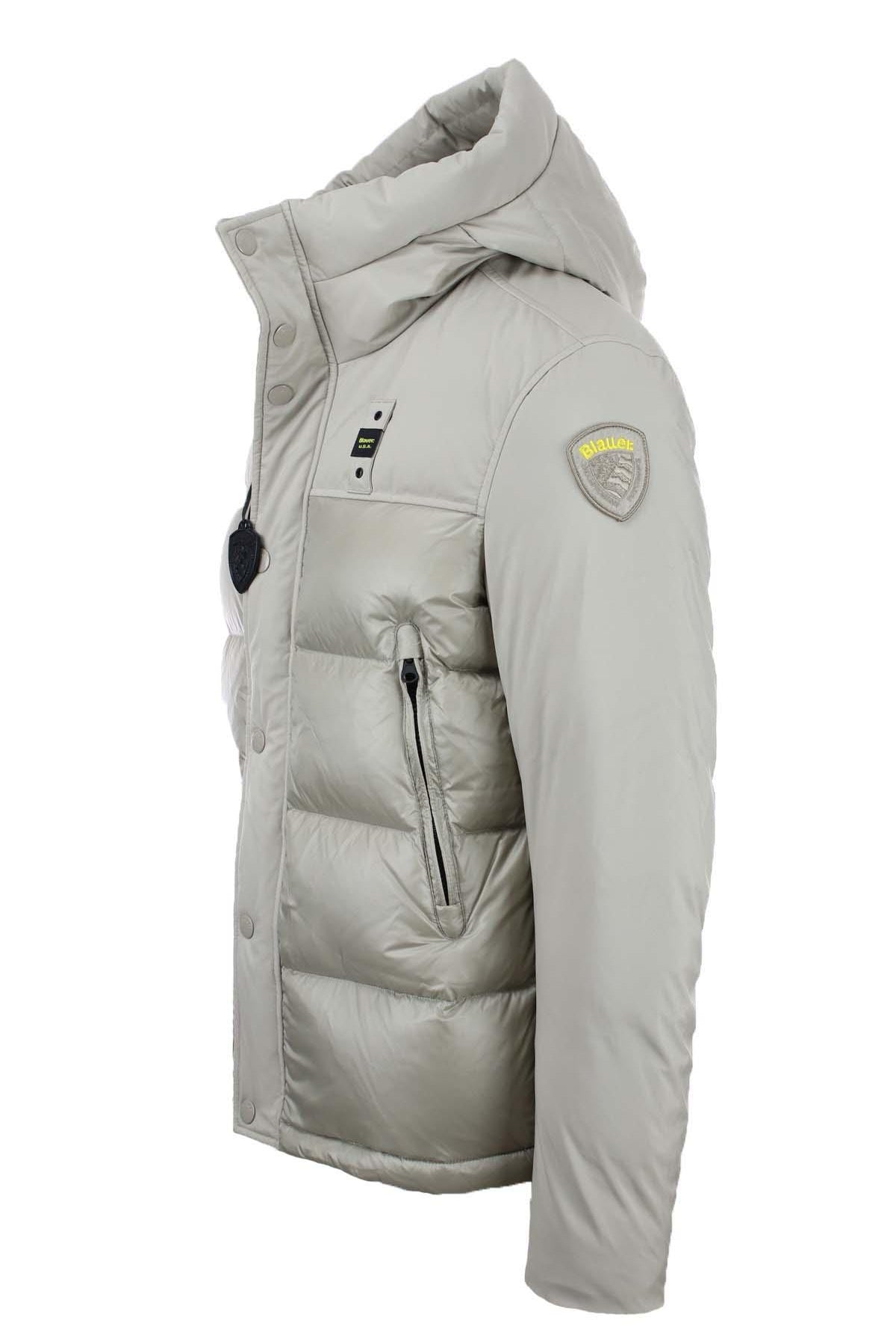 Piumino con cappuccio bitessuto BROOK