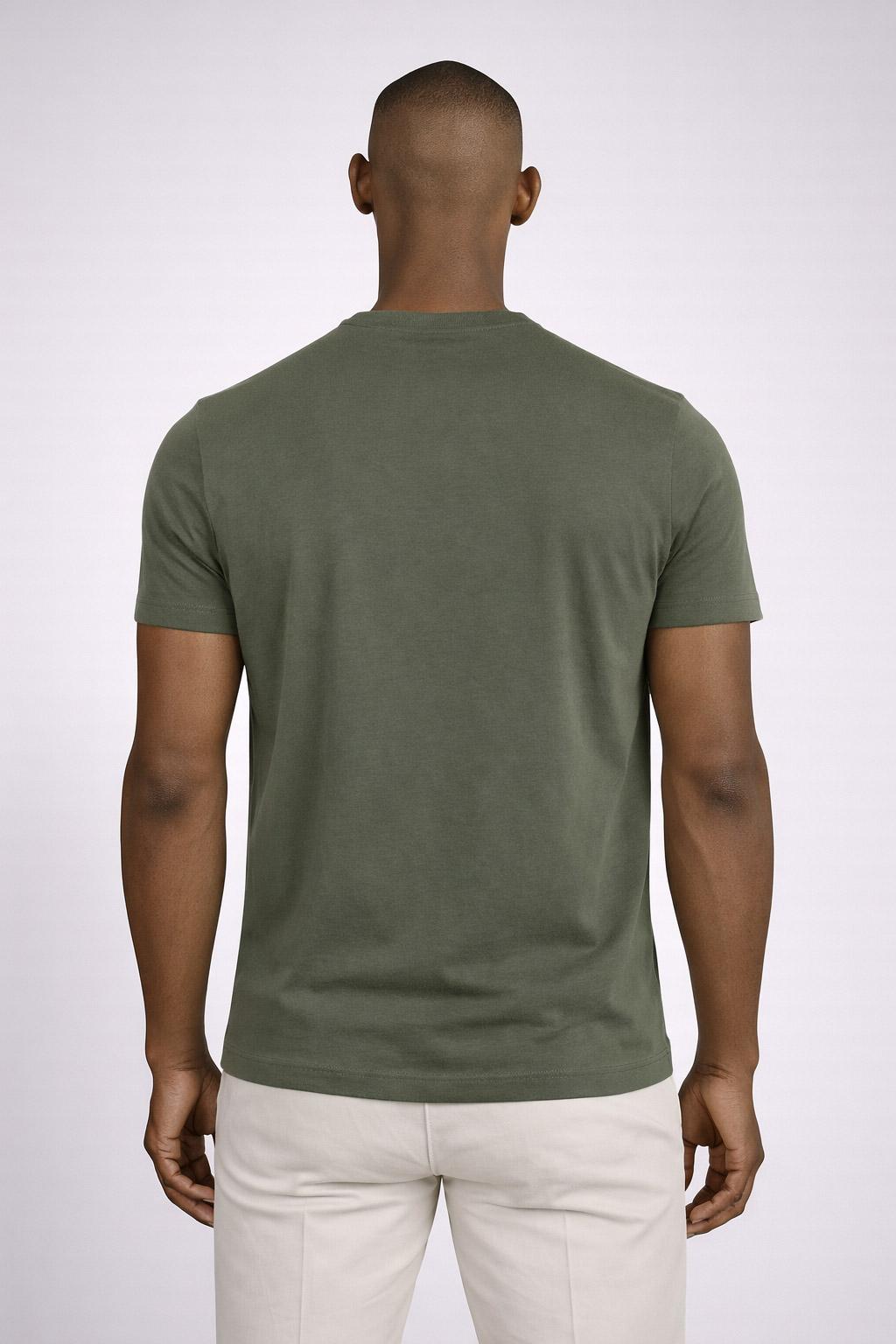 T-Shirt Uomo Cotone con logo ricamato