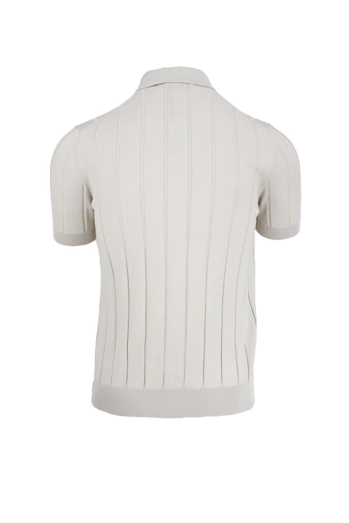 Maglia cardigan con bottoni in filo di cotone
