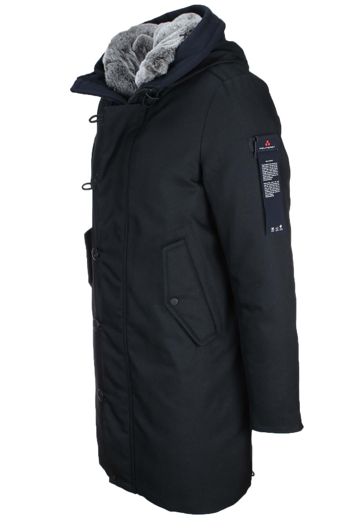 Parka con cappuccio e vera pelliccia