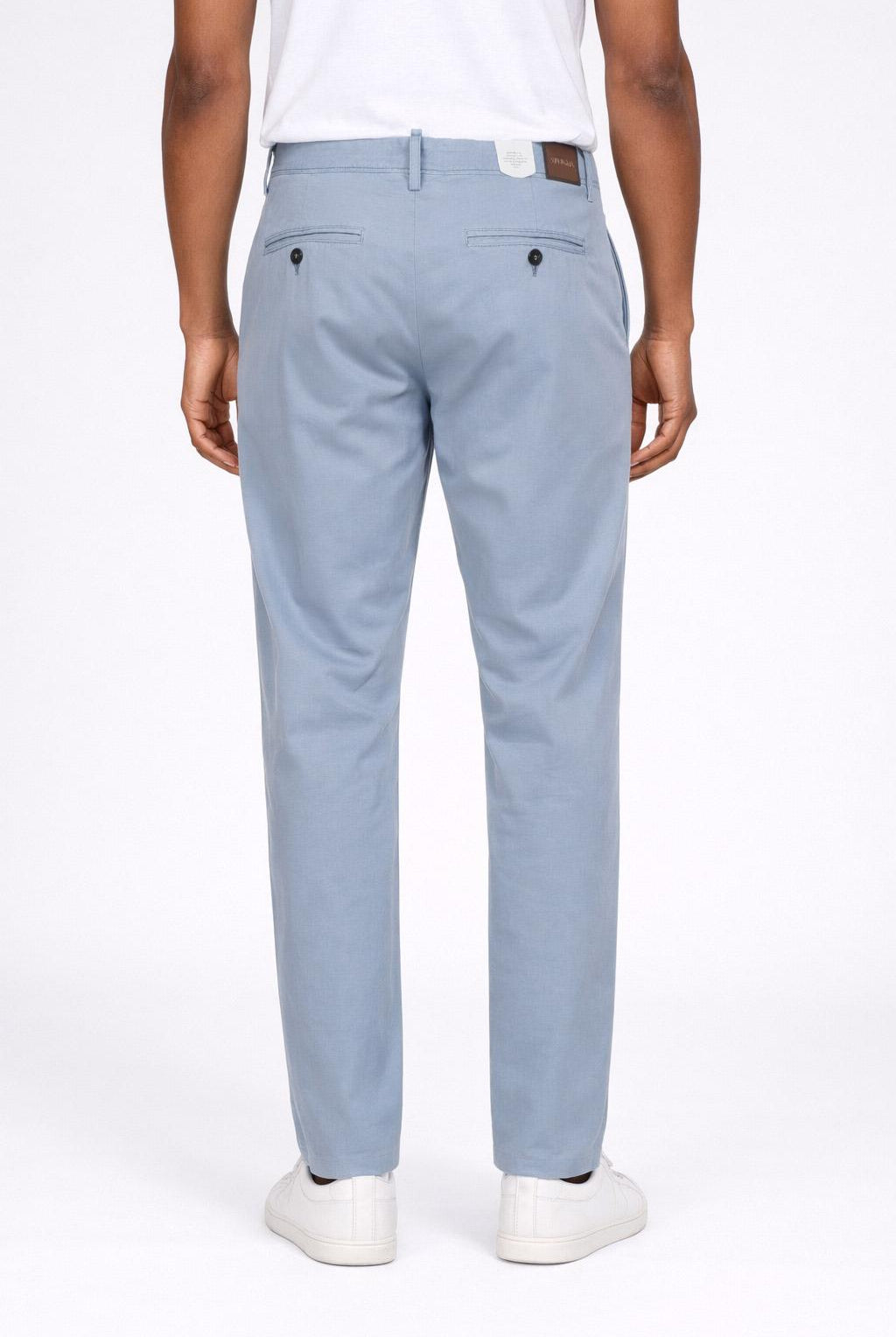 Pantalone Chino Uomo in Cotone e Lino