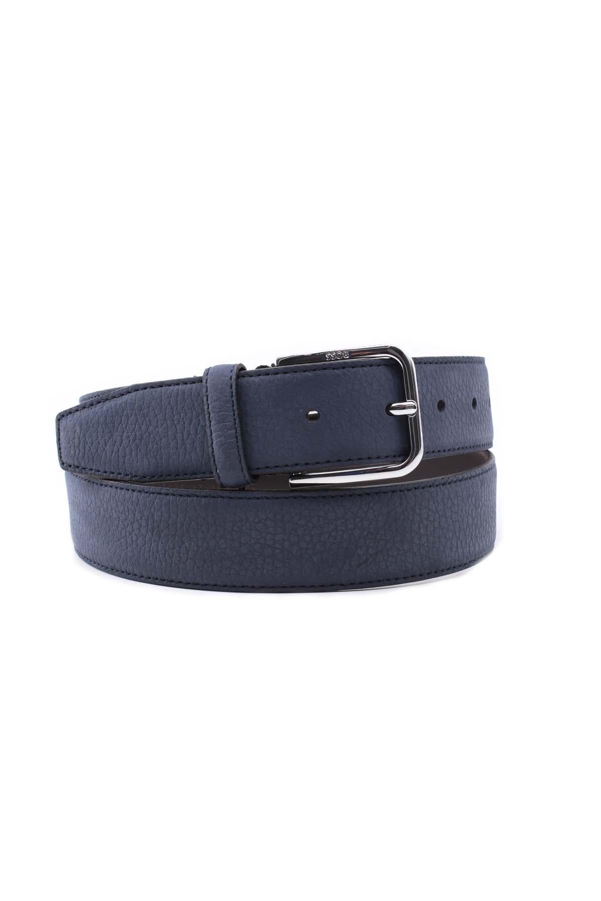 Cintura uomo in pelle martellata