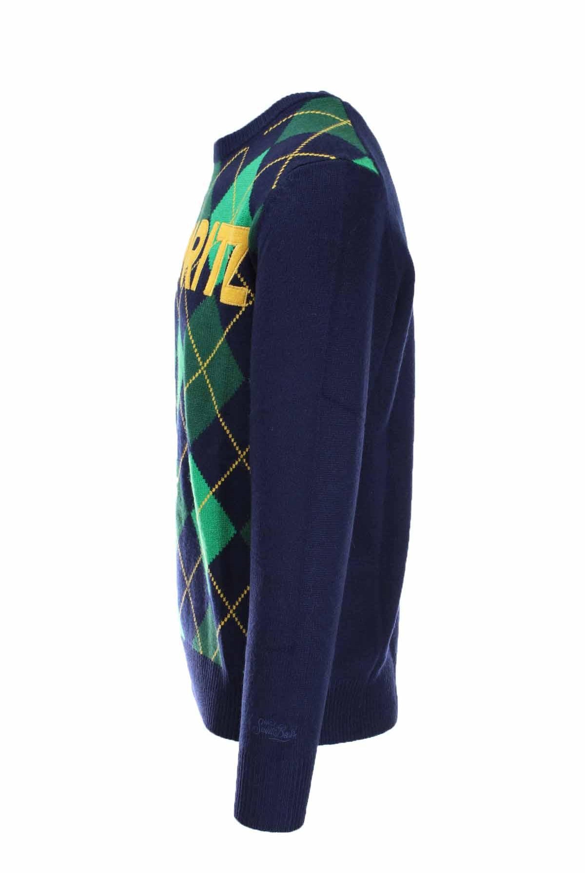 Maglia girocollo rombi ST. Moritz