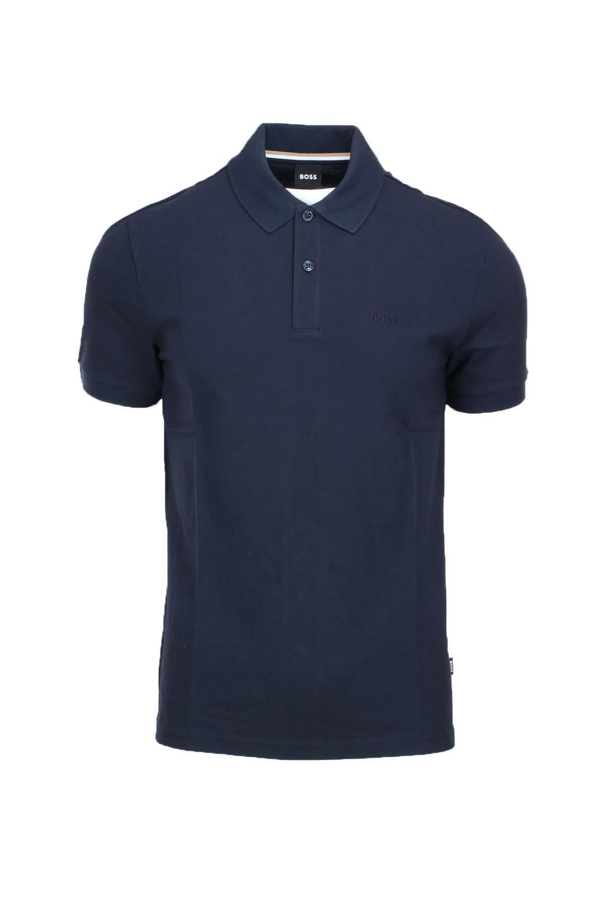 Polo mezza manica in cotone piquet con logo