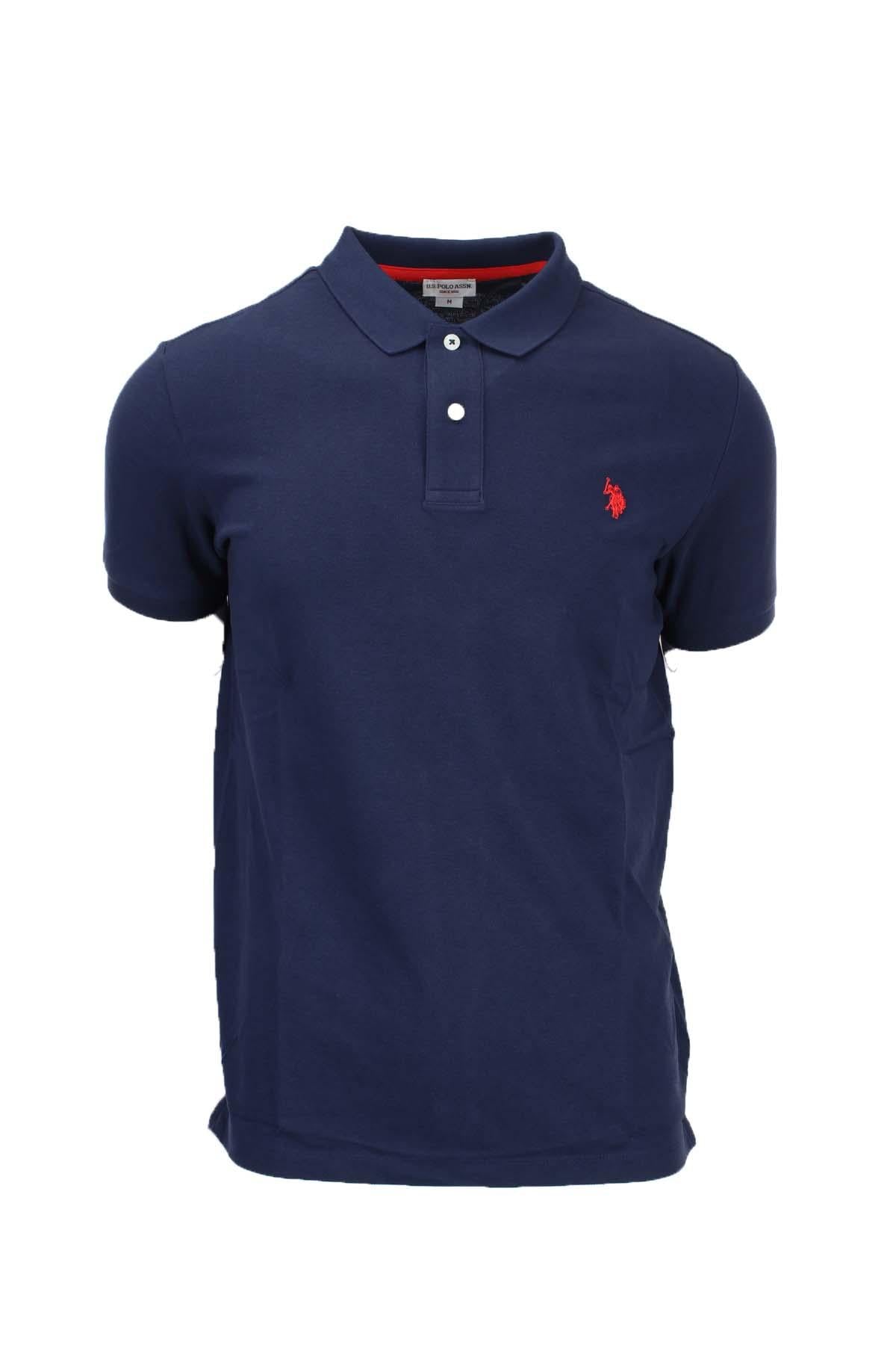 Polo mezza manica tinta unita con logo
